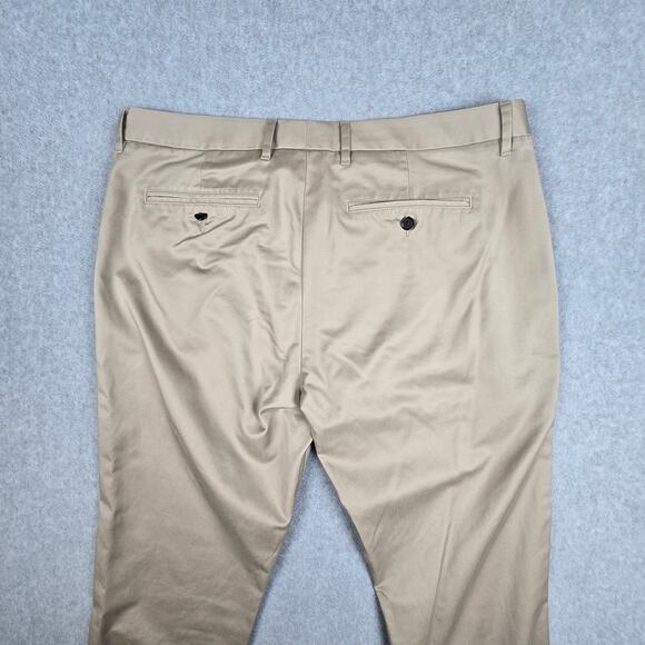 Bonobos 35x32 Beige Wednesday Slim Chino Flat Front Dress Pants - Picture 7 of 16